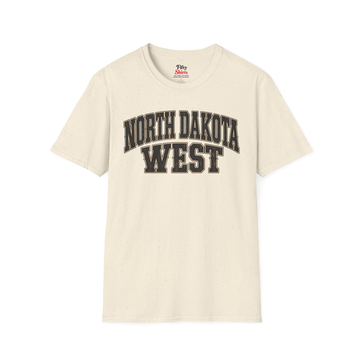 North Dakota West Unisex Softstyle T Shirt State Name Graphic Tee
