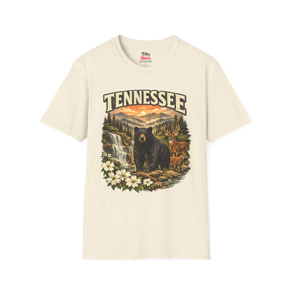 Tennessee Wildlife Unisex Softstyle T Shirt State Pride Graphic Tee Collections FS03