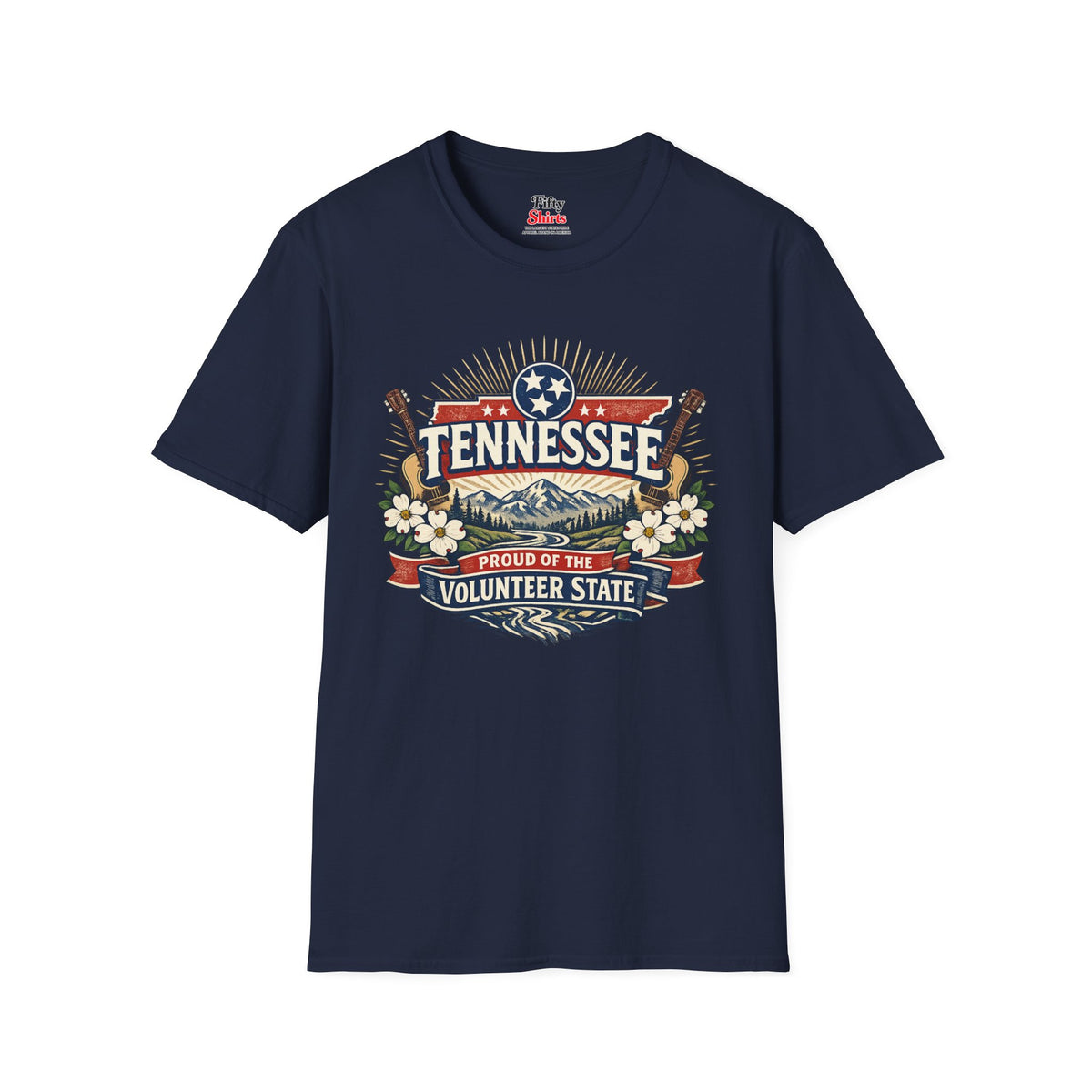 Tennessee State Pride Unisex Softstyle T Shirt State Pride Graphic Tee Collections FS03