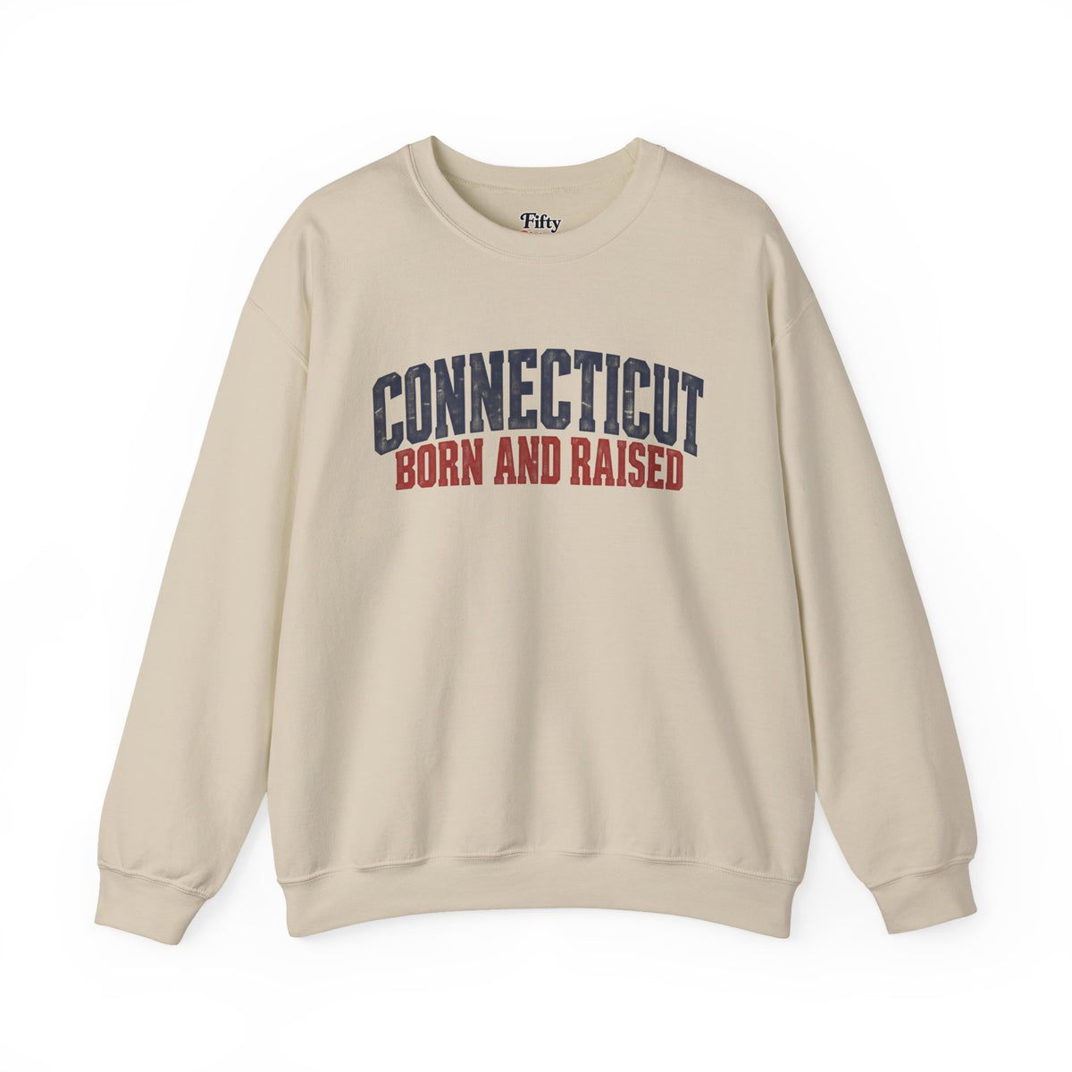 Connecticut Born and Raised Bold Workwear Heritage Unisex Sweatshirt Graphic