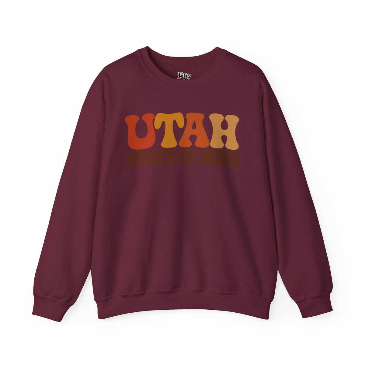 Utah State Of Mind Unisex Crewneck Sweatshirt State Name Graphic