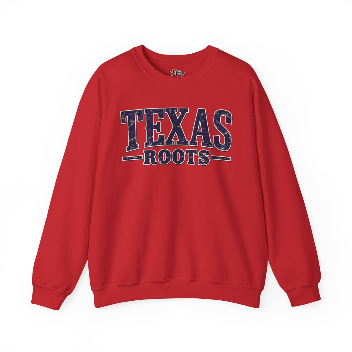 Texas Roots Unisex Crewneck Sweatshirt State Name Graphic