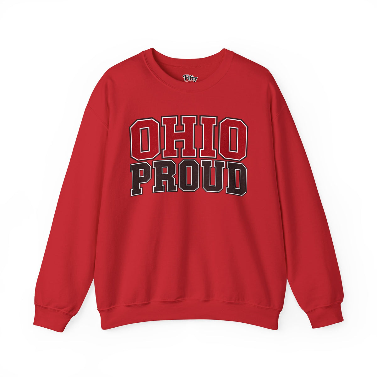 Ohio Proud Unisex Crewneck Sweatshirt State Name Graphic