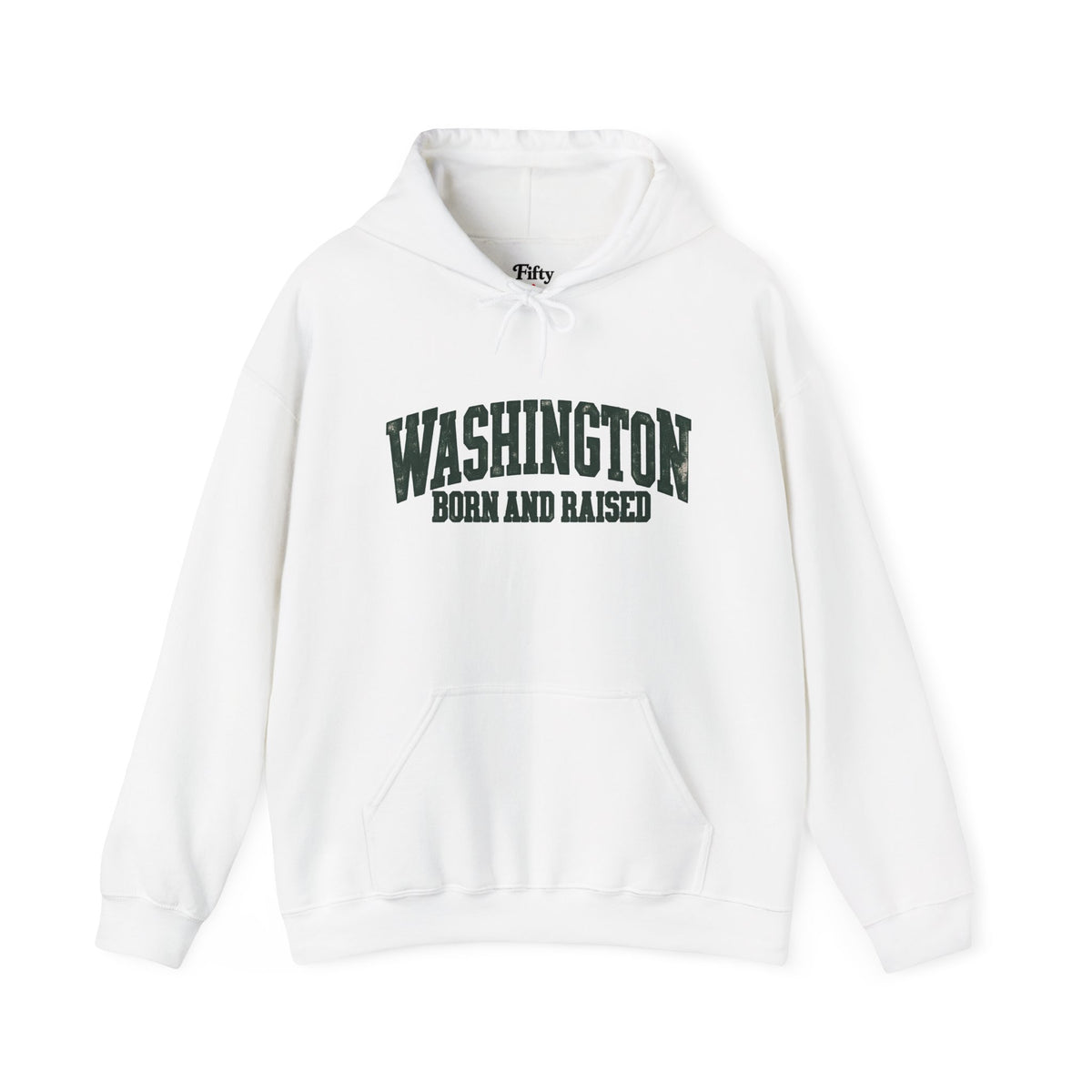 Washington Born and Raised Vintage Workwear Unisex Hoodie Graphic