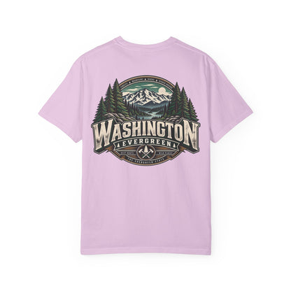 Washington Evergreen Unisex Comfort Color 1717 Streetwear Graphic Tee