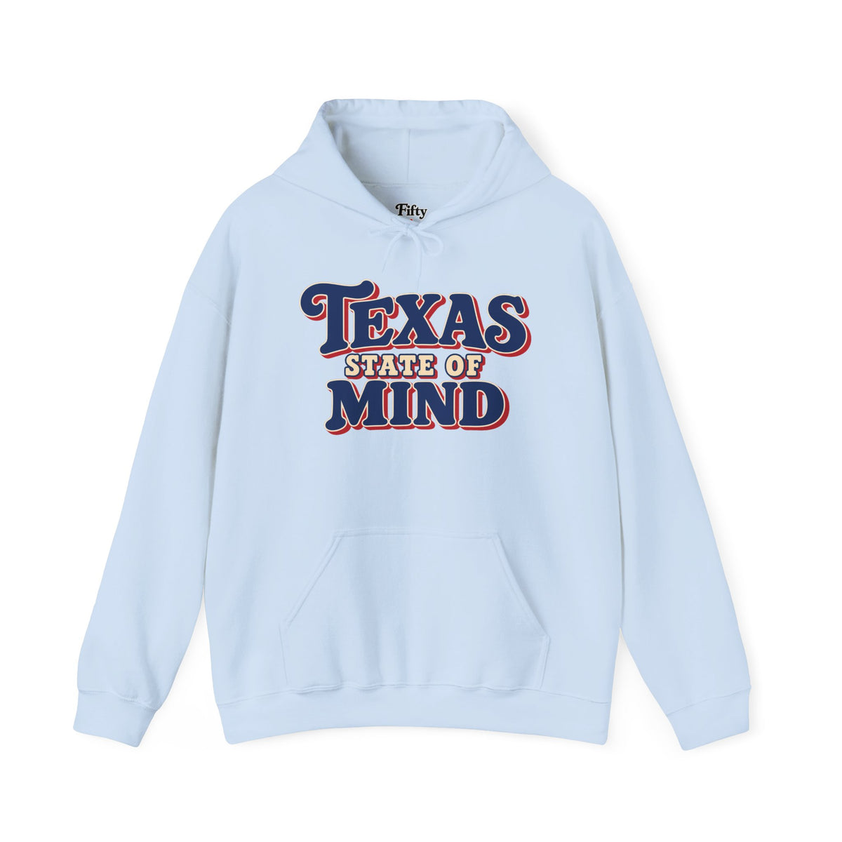 Texas State Of Mind Unisex Hoodie State Name Graphic