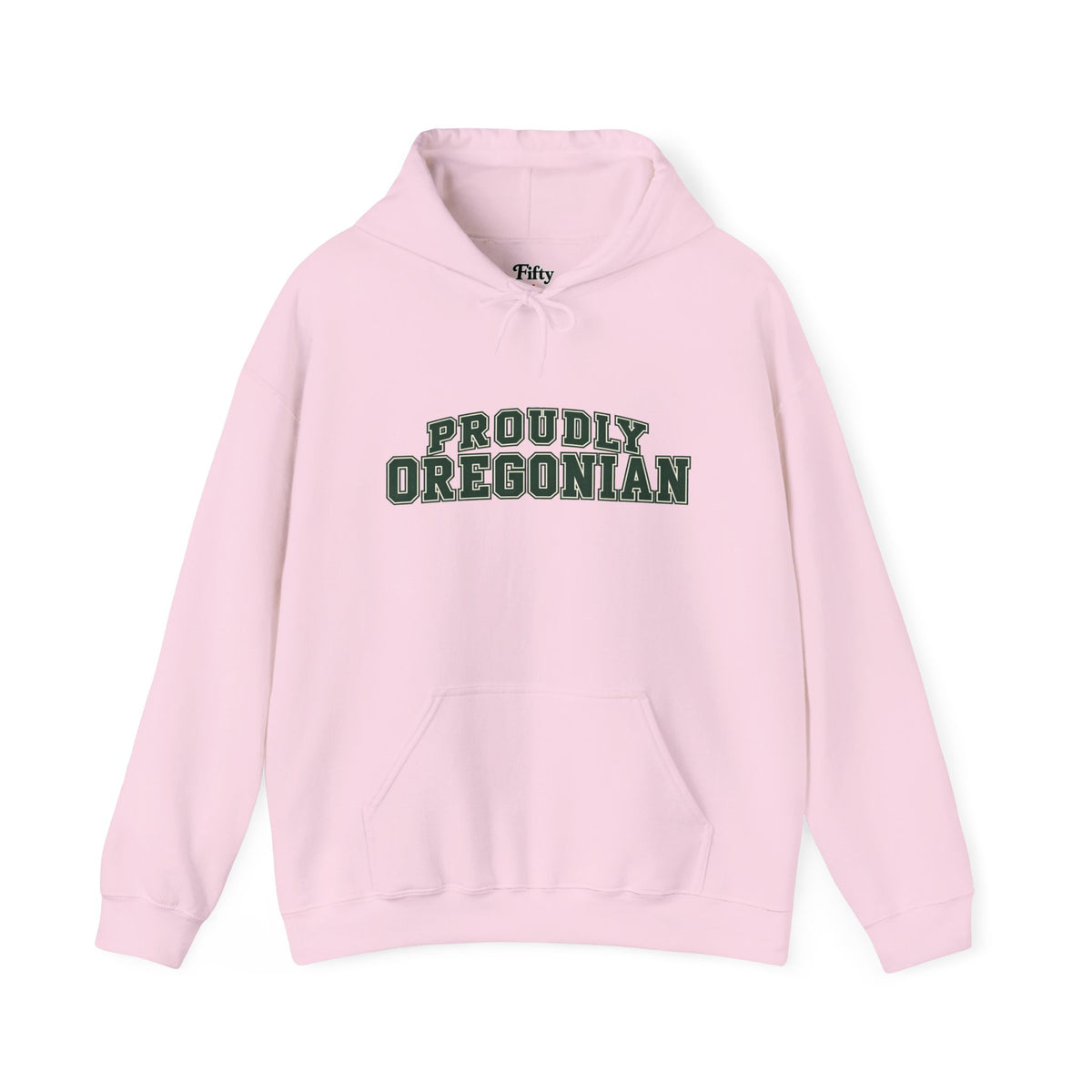 Proudly Oregonian Oregon Unisex Hoodie State Name Graphic
