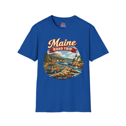 Maine Road Trip Unisex Softstyle T Shirt State Pride Graphic Tee Collections FS03