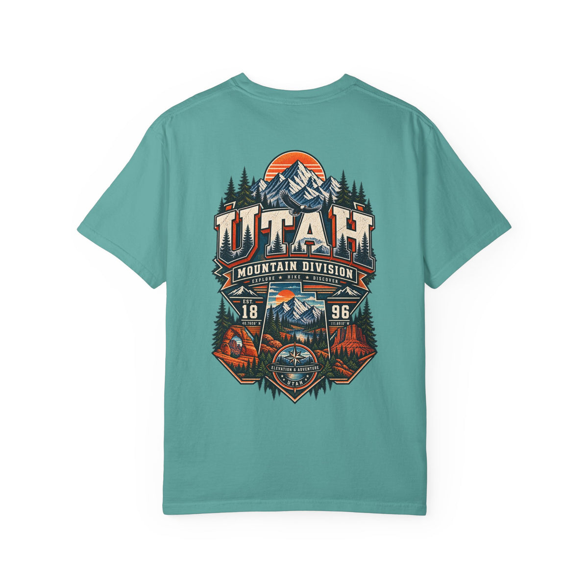 Utah Mountain Division Unisex Comfort Color 1717 Streetwear Graphic Tee