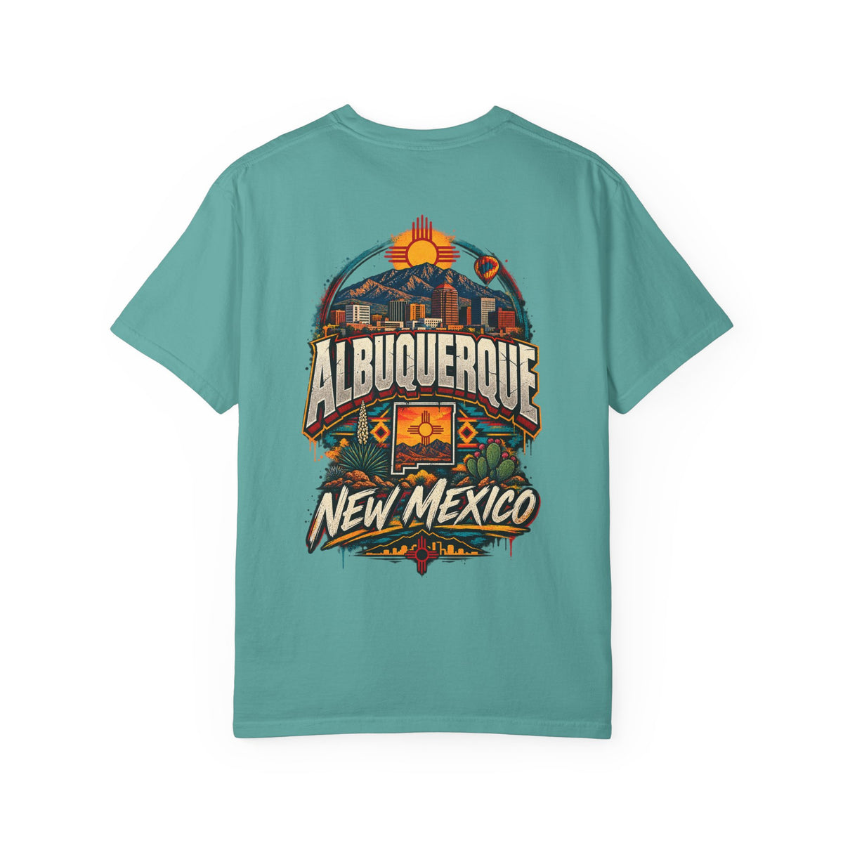 Albuquerque New Mexico Unisex Comfort Color 1717 Streetwear Graphic Tee