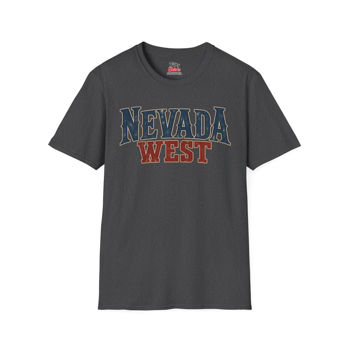 Nevada West Unisex Softstyle T Shirt State Name Graphic Tee