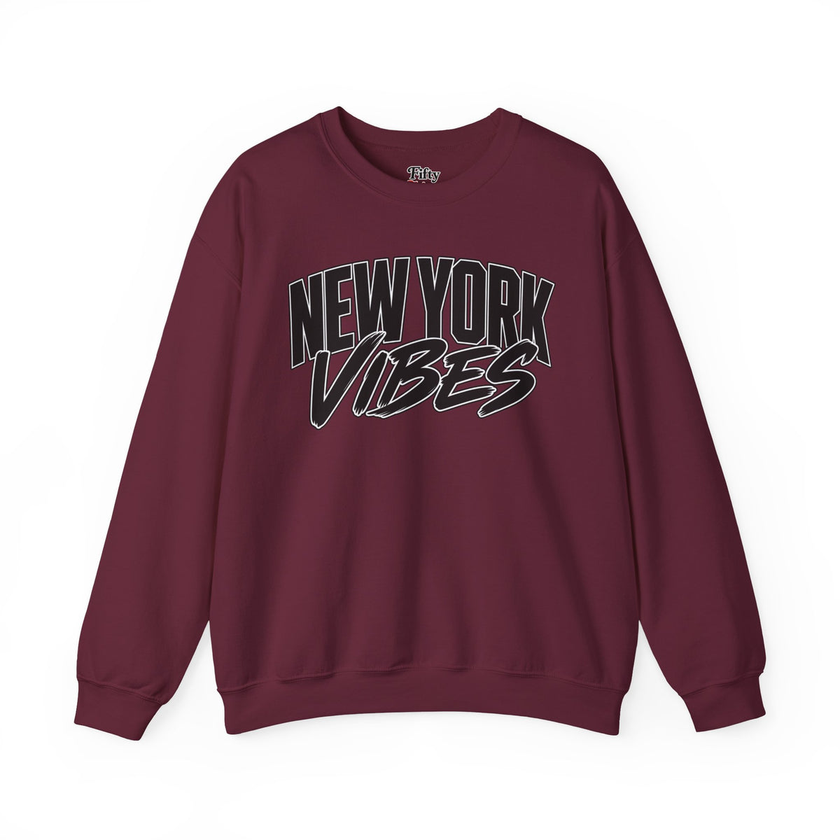 New York Vibes Unisex Crewneck Sweatshirt State Name Graphic