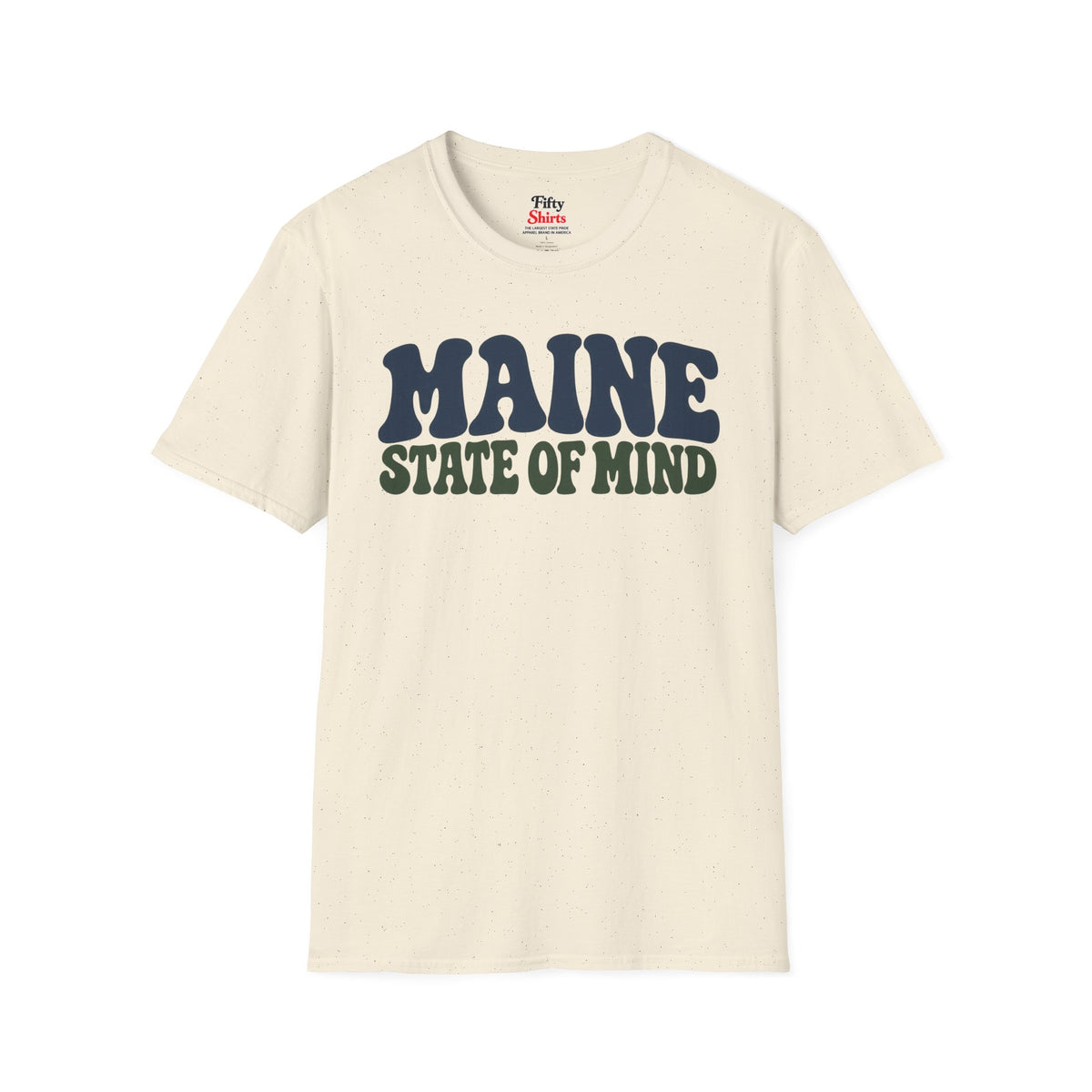 Maine State of Mind Unisex Softstyle T Shirt State Name Graphic Tee