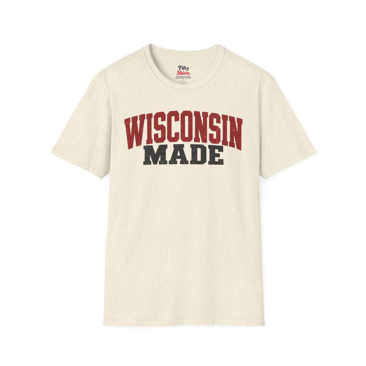 Wisconsin Made Unisex Softstyle T Shirt State Name Graphic Tee