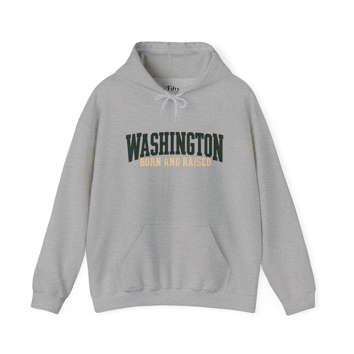 Washington Born and Raised Pacific Northwest Heritage Unisex Hoodie Graphic