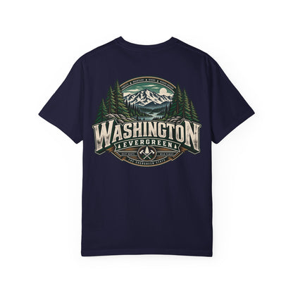 Washington Evergreen Unisex Comfort Color 1717 Streetwear Graphic Tee