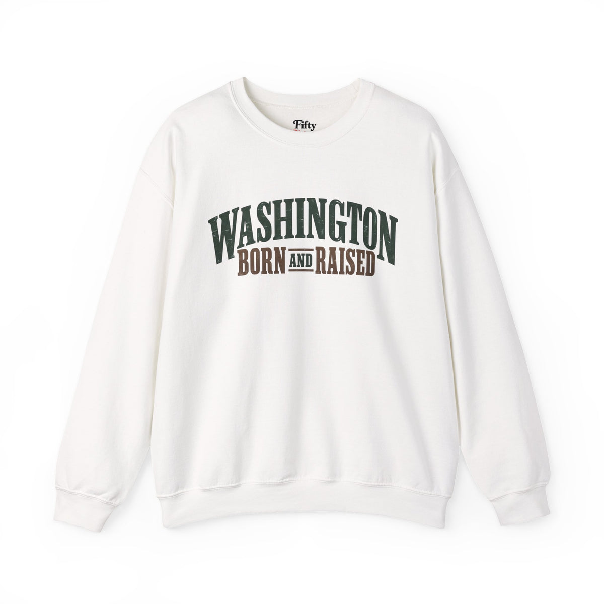 Washington Born and Raised Classic Americana Unisex Sweatshirt Graphic