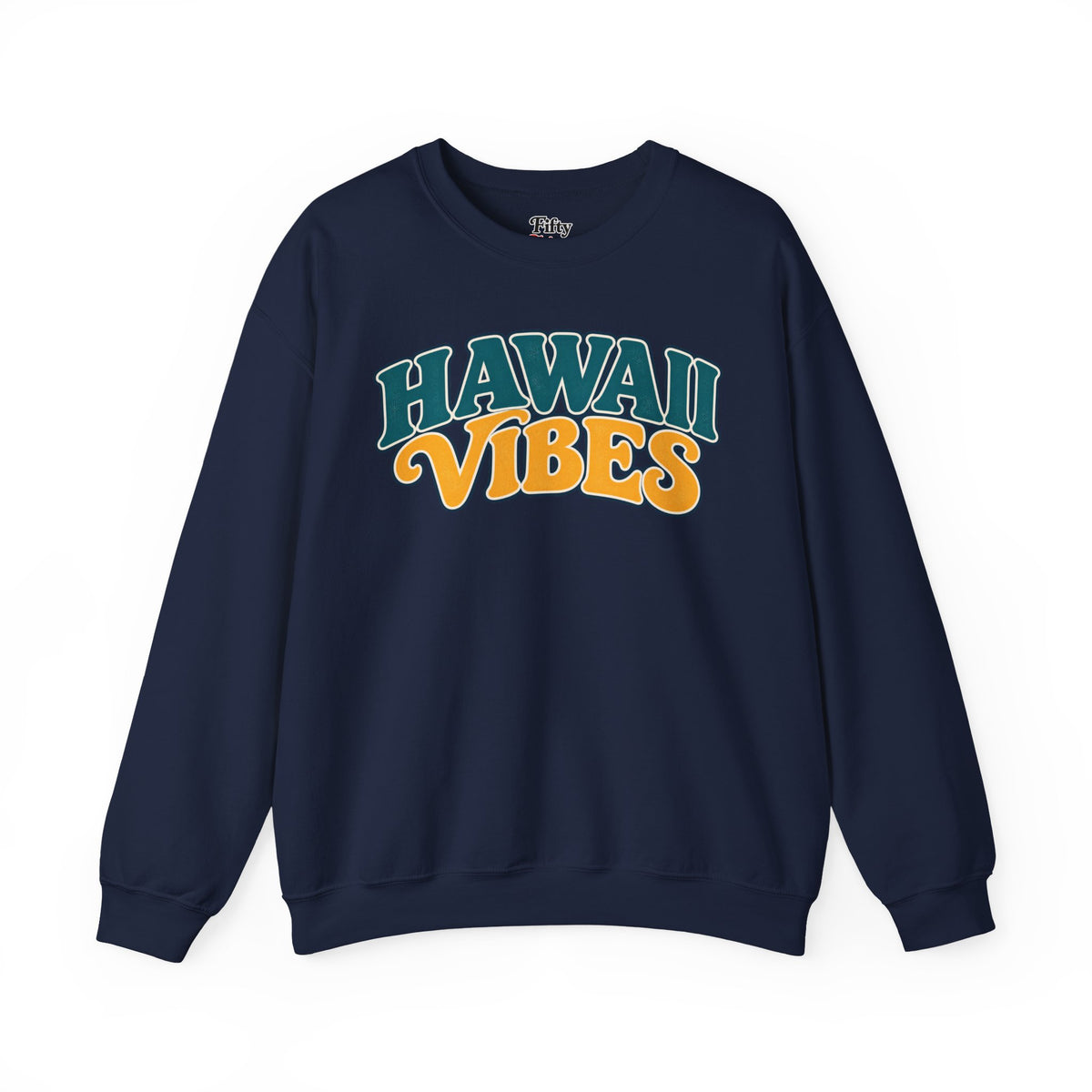 Hawaii Vibes Unisex Crewneck Sweatshirt State Name Graphic