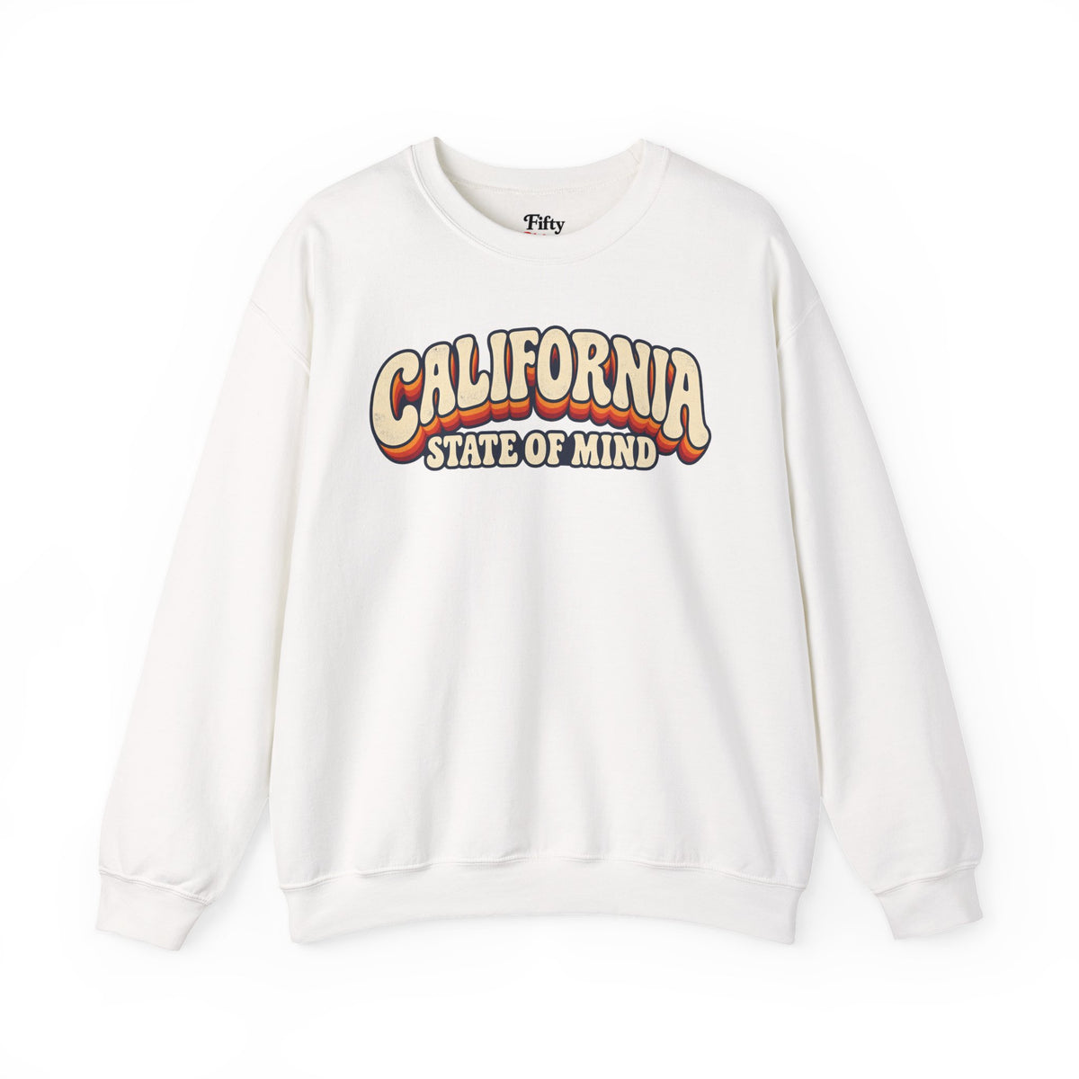 California State of Mind Unisex Crewneck Sweatshirt State Name Graphic