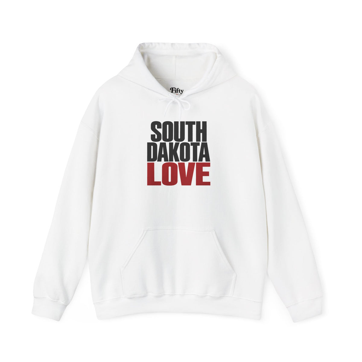 South Dakota Love Unisex Hoodie State Name Graphic