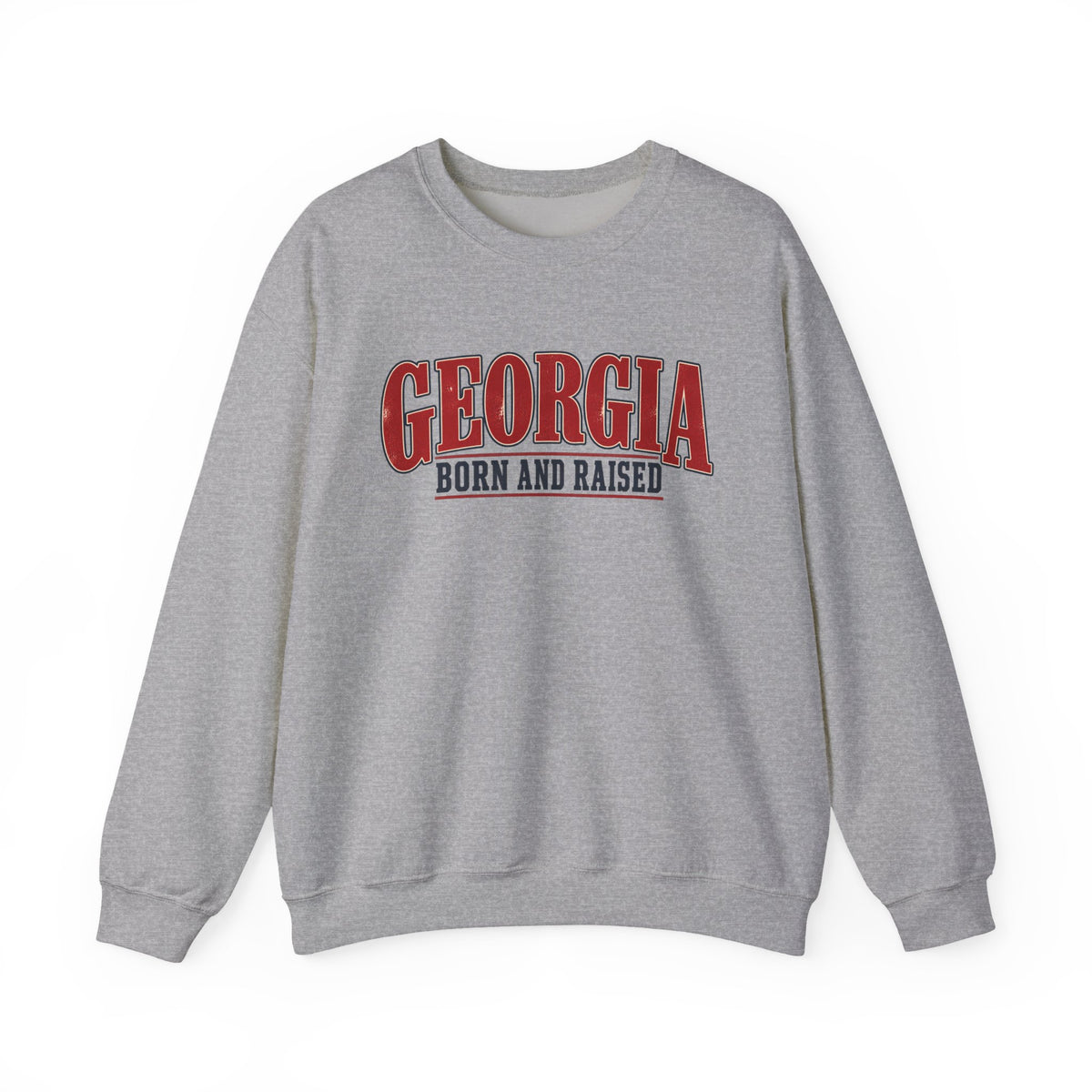 Georgia Born and Raised Classic Americana Unisex Sweatshirt Graphic