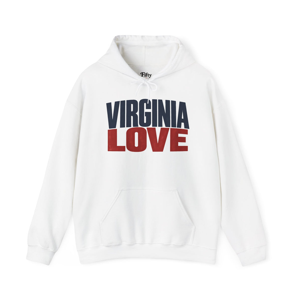 Virginia Love Unisex Hoodie State Name Graphic