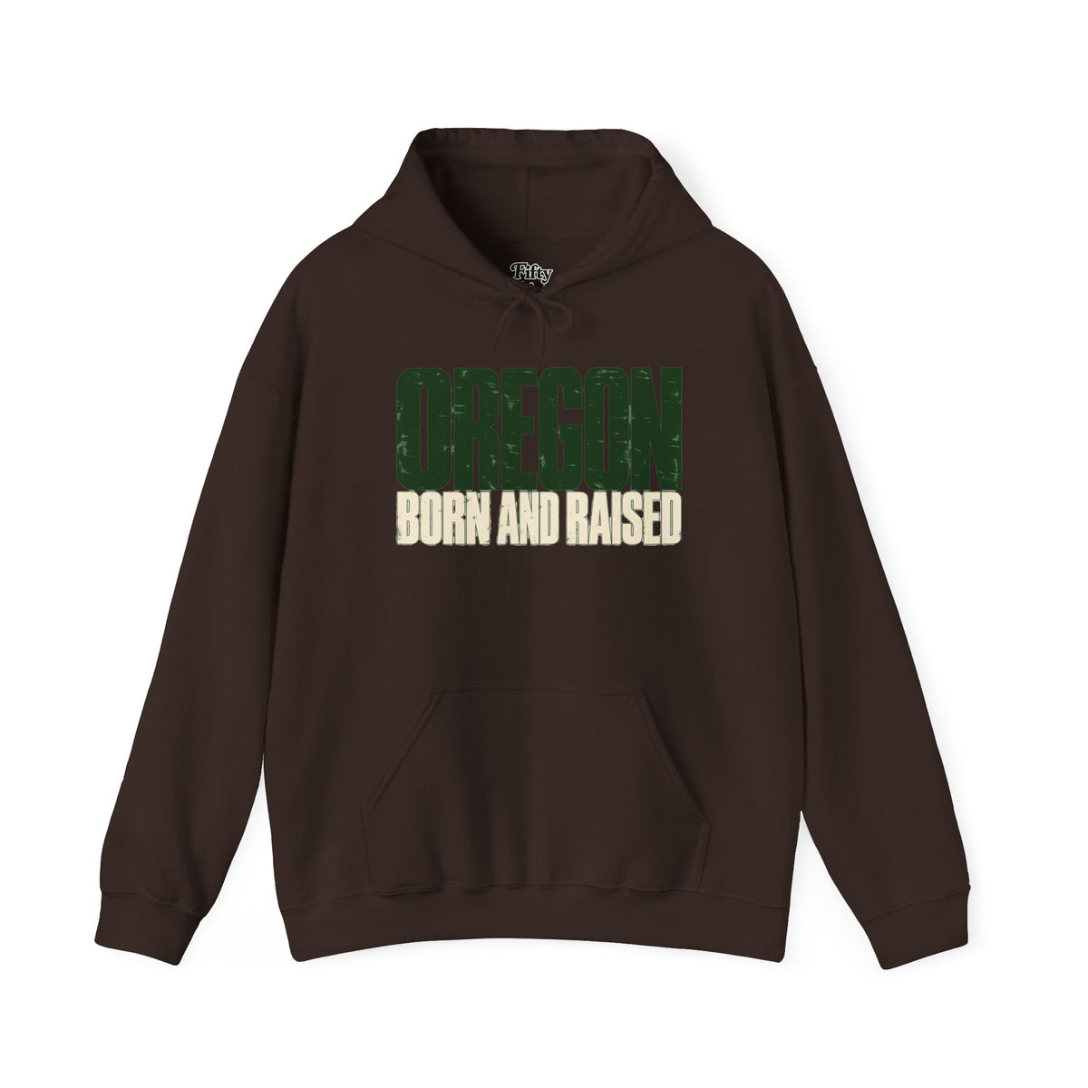 Oregon Born and Raised Streetwear Unisex Hoodie Graphic