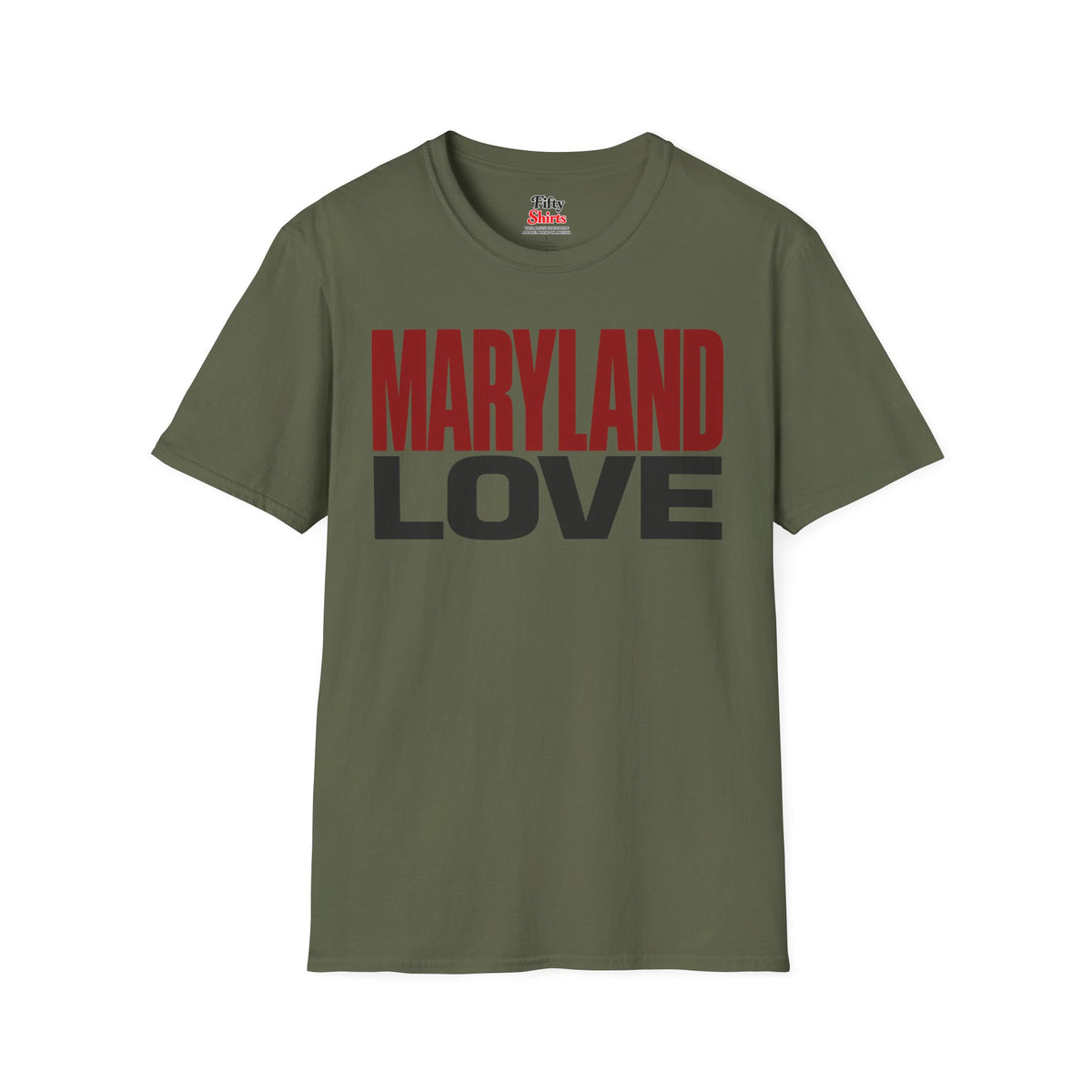 Maryland Love Unisex Softstyle T Shirt State Name Graphic Tee