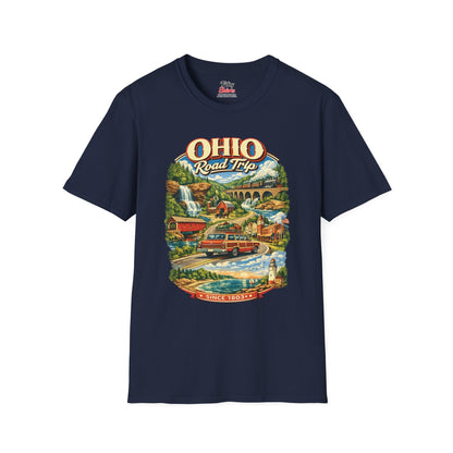 Ohio Road Trip Unisex Softstyle T Shirt State Pride Graphic Tee Collections FS03