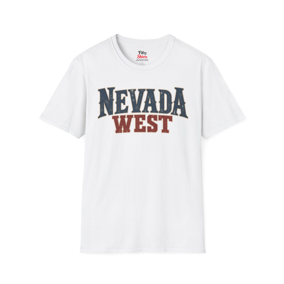 Nevada West Unisex Softstyle T Shirt State Name Graphic Tee