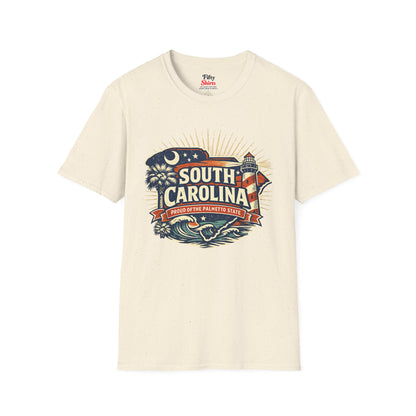 South Carolina State Pride Unisex Softstyle T Shirt State Pride Graphic Tee Collections FS03