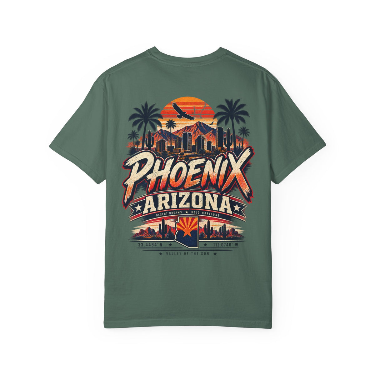 Phoenix Arizona Streetwear  Unisex Comfort Color 1717 Streetwear Graphic Tee