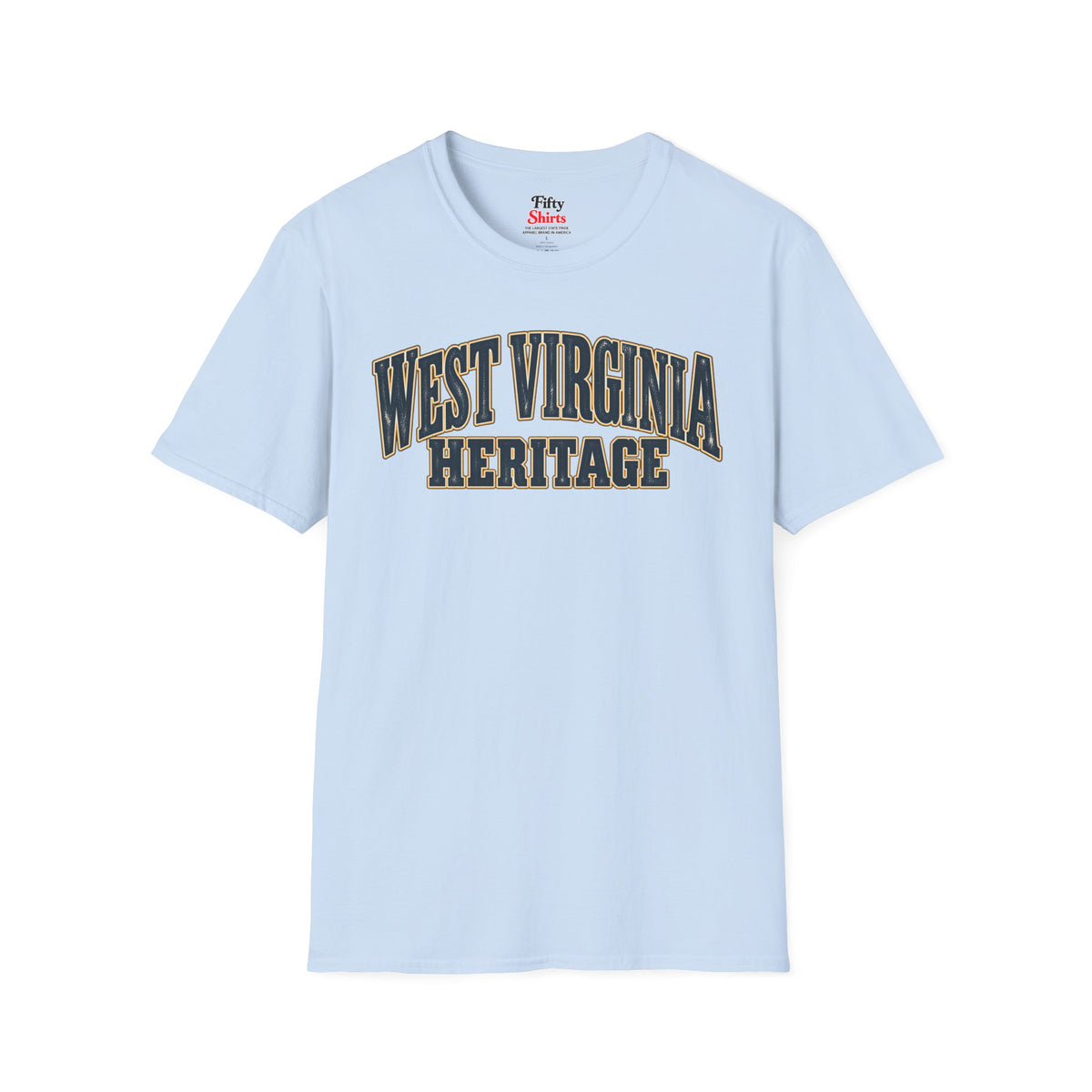 West Virginia Heritage Unisex Softstyle T Shirt State Name Graphic Tee