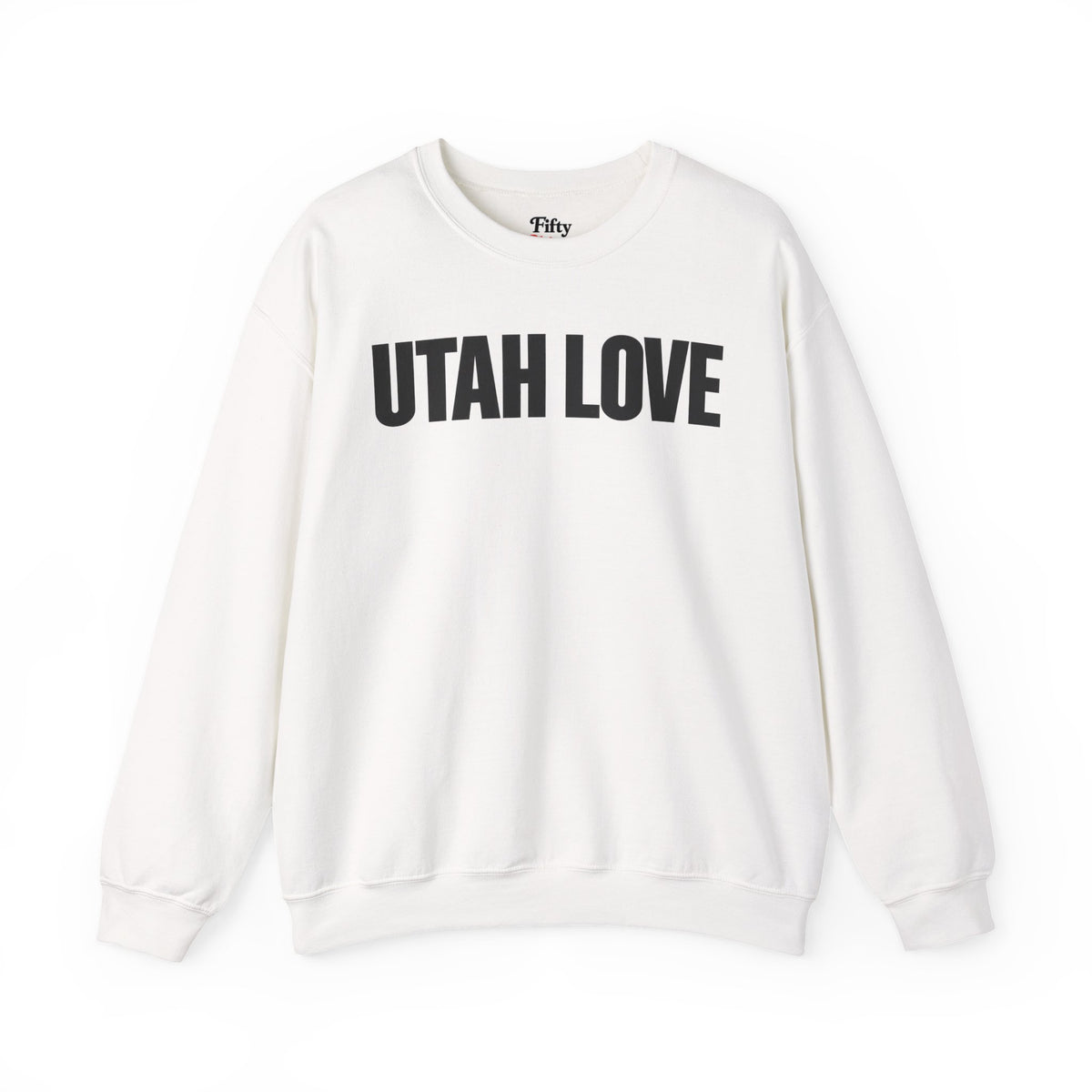 Utah Love Unisex Crewneck Sweatshirt State Name Graphic