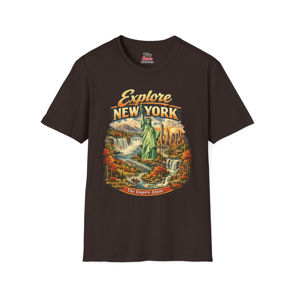 Explore New York Unisex Softstyle T Shirt State Pride Graphic Tee Collections FS03