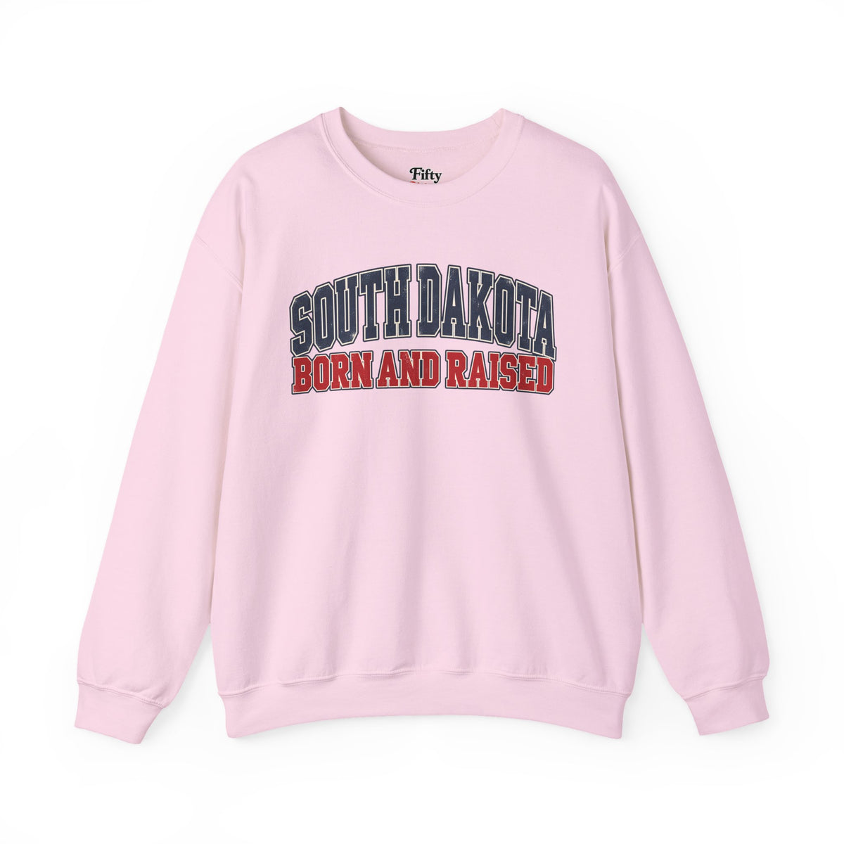 South Dakota Born and Raised Vintage Athletic Unisex Sweatshirt Graphic