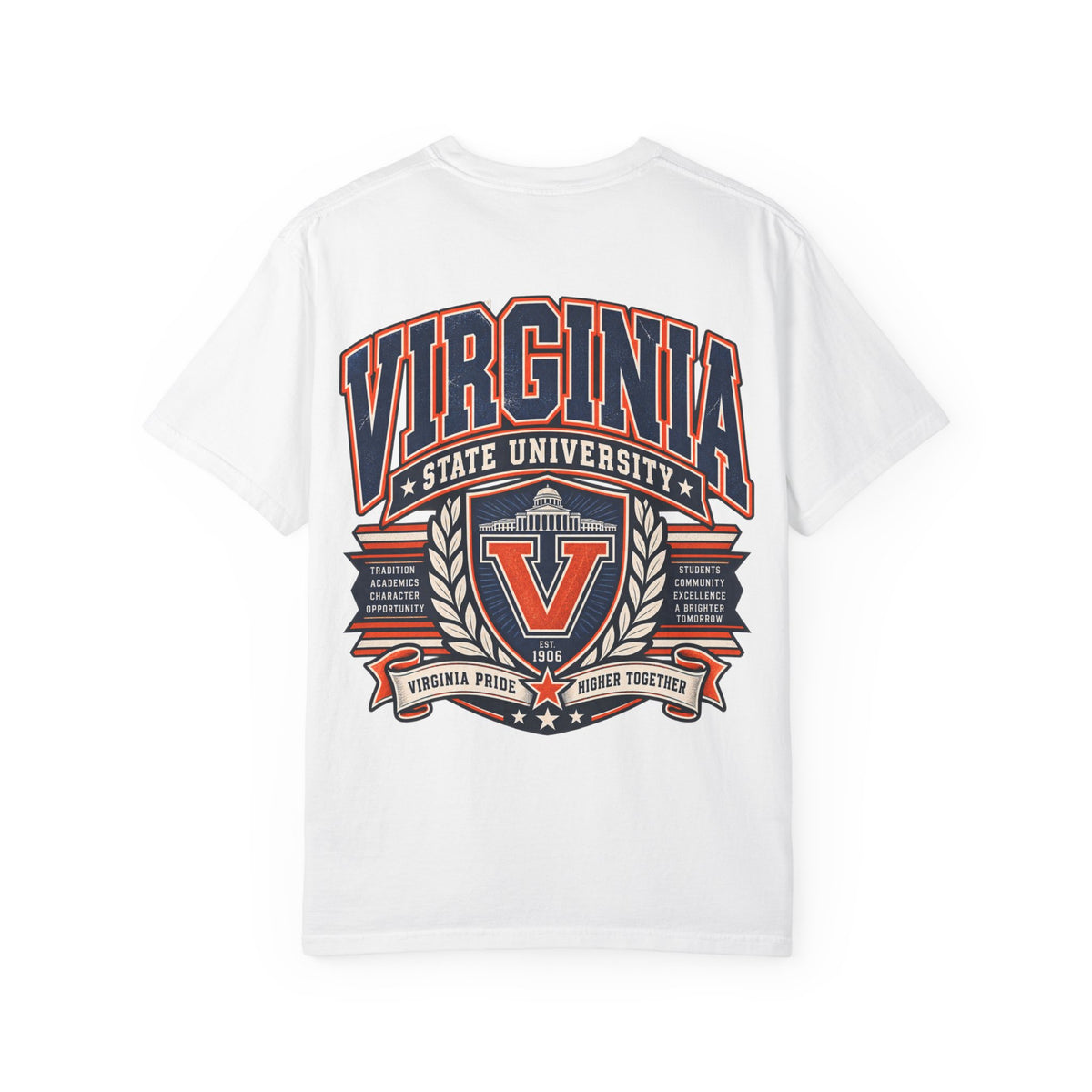 Virginia State University Unisex Comfort Color 1717 Streetwear Graphic Tee