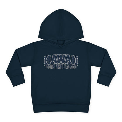 Hawaii Born and Raised Vintage Athletic Unisex Toddler Pullover Fleece Hoodie