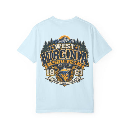 West Virginia Mountain State Athletics Unisex Comfort Color 1717 Streetwear Graphic Tee