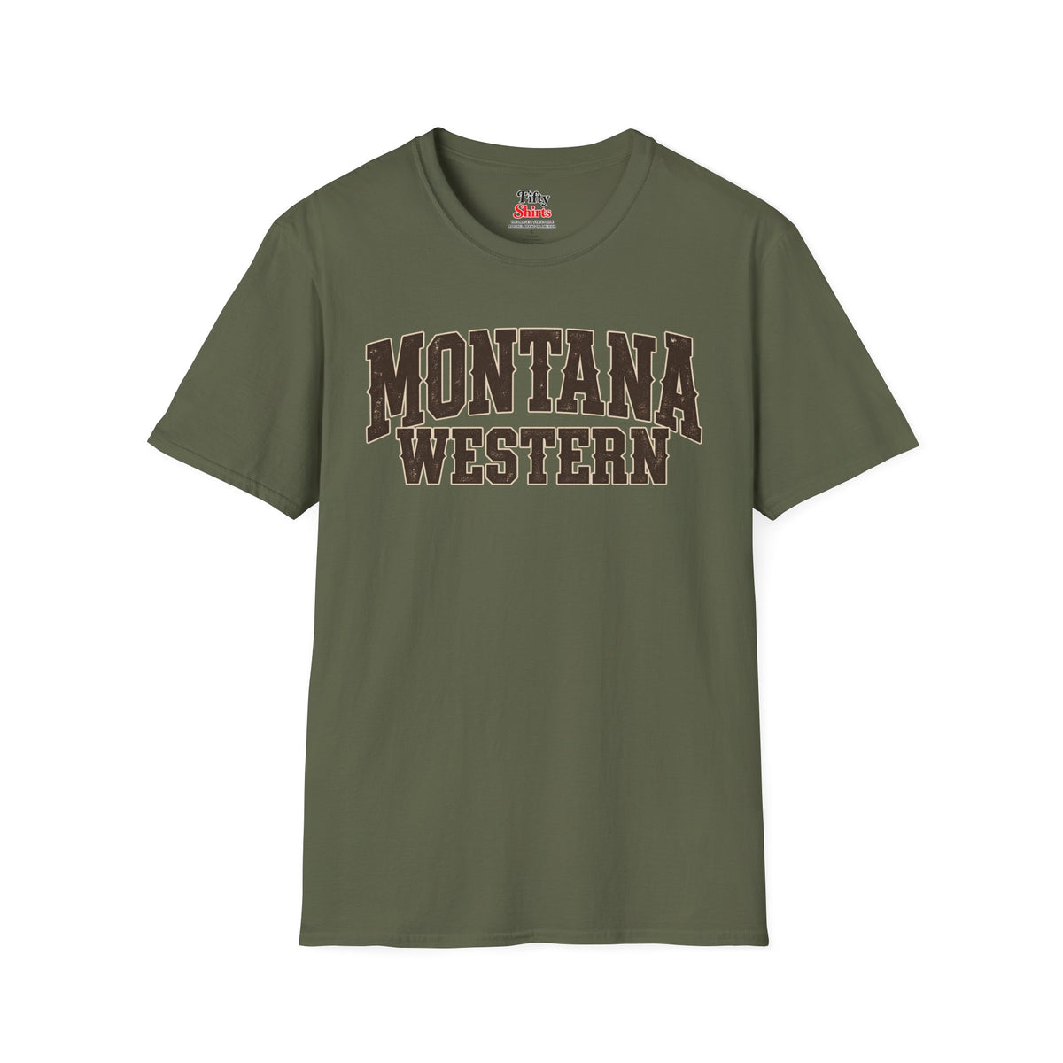 Montana Western Unisex Softstyle T Shirt State Name Graphic Tee