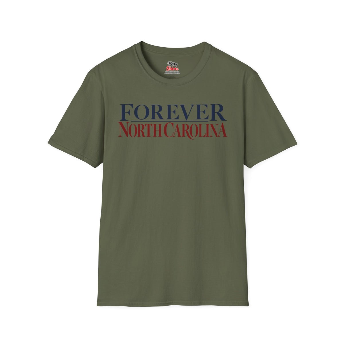 Forever North Carolina Unisex Softstyle T Shirt State Name Graphic Tee