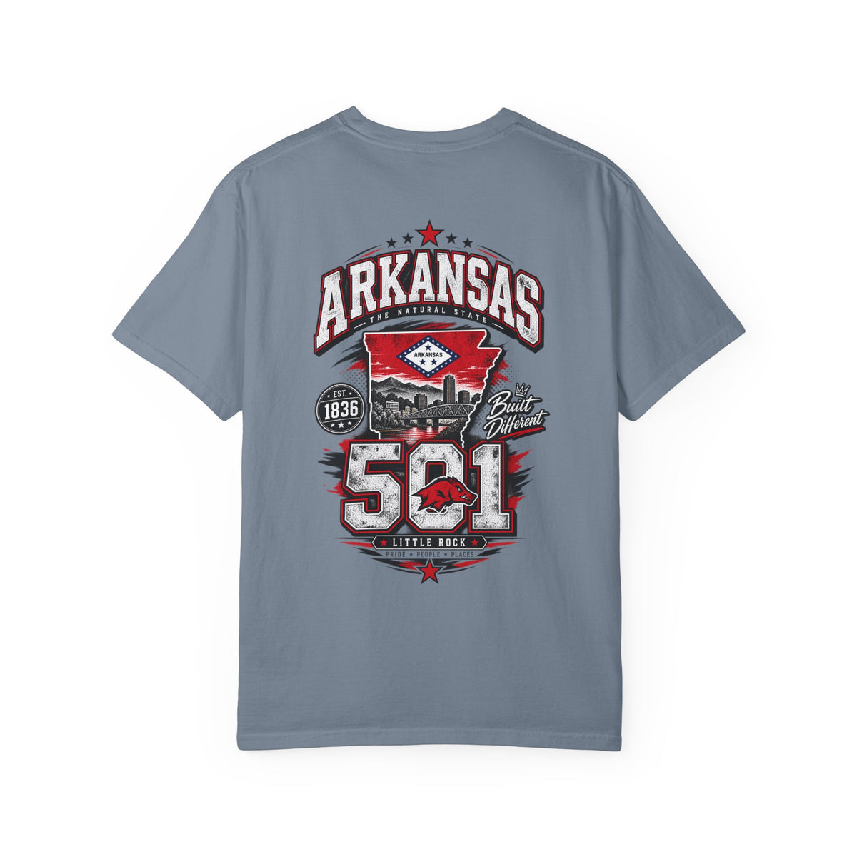 Arkansas 501 Unisex Comfort Color 1717 Streetwear Graphic Tee