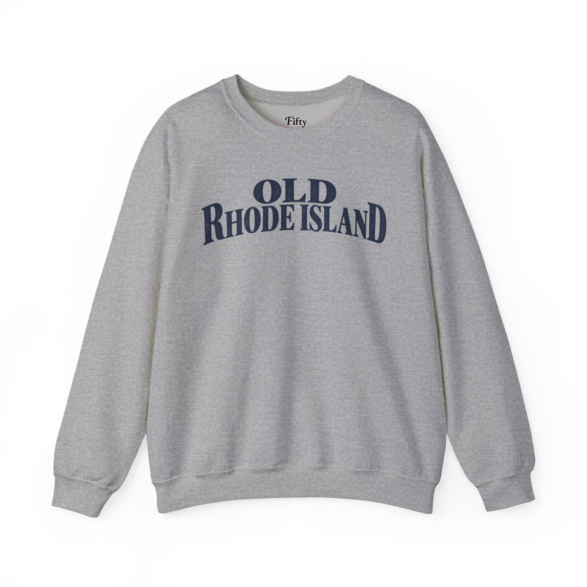 Old Rhode Island Unisex Crewneck Sweatshirt State Name Graphic