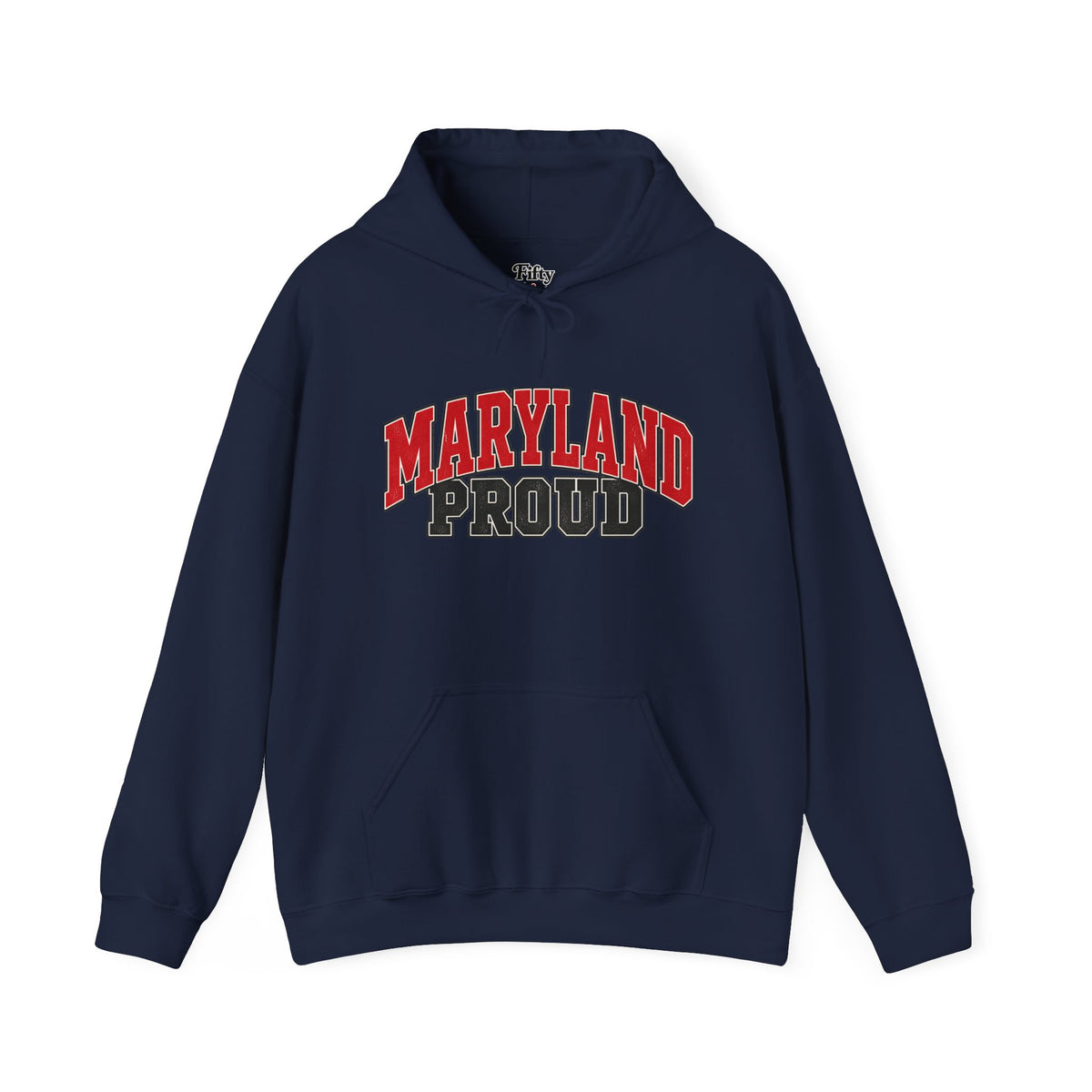 Maryland Proud Unisex Hoodie State Name Graphic