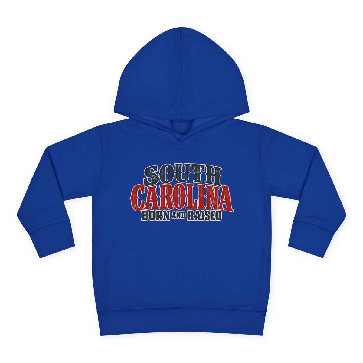 South Carolina Born and Raised Classic Southern Souvenir Unisex Toddler Pullover Fleece Hoodie