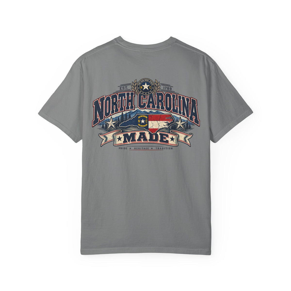 North Carolina Made Unisex Comfort Color 1717 Streetwear Graphic Tee