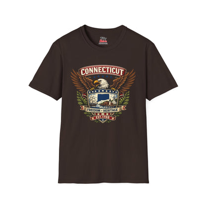 Connecticut American Eagle Unisex Softstyle T Shirt State Pride Graphic Tee Collections FS03