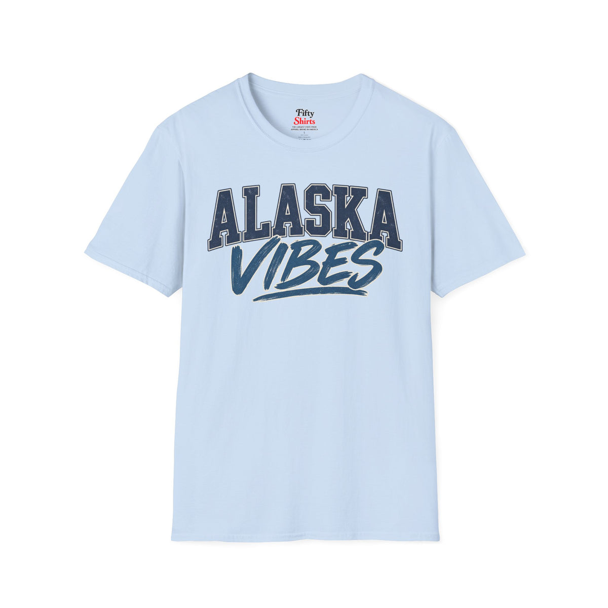 Alaska Vibes Unisex Softstyle T Shirt State Name Graphic Tee