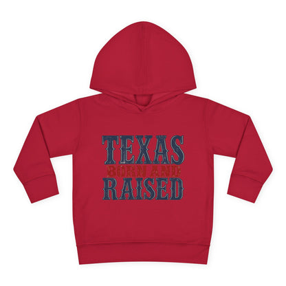 Texas Born and Raised Classic Heritage Unisex Toddler Pullover Fleece Hoodie