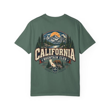 California Mountain Club  Unisex Comfort Color 1717 Streetwear Graphic Tee